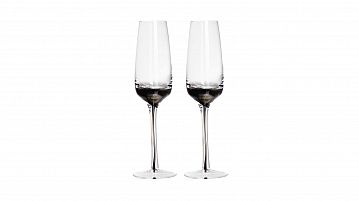 Набор бокалов для шампанского 2 шт. Spell (Спелл) gray morning (серое утро)